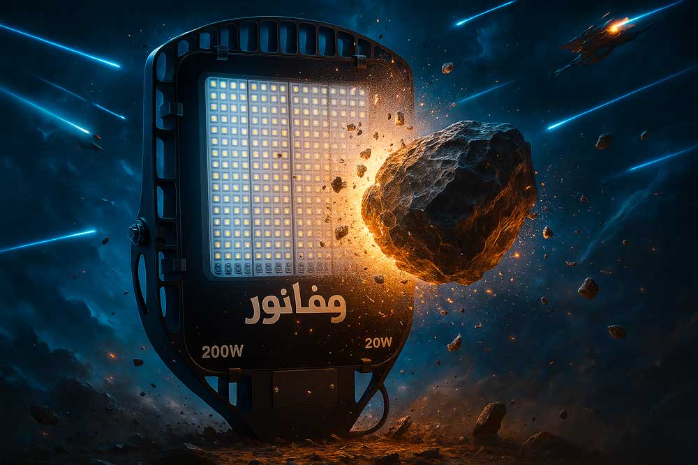 چراغ خیابانی مقاوم در برابر ضربه با IK8